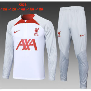 Kids Liverpool Training Suit White 2023/24