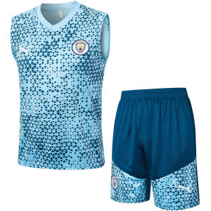 Mens Manchester City Singlet Suit Light – Blue 2023/24