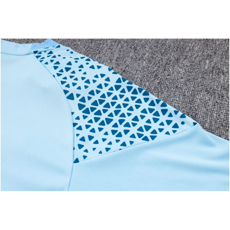 Mens Manchester City Short Training Suit Light Blue 2023/24