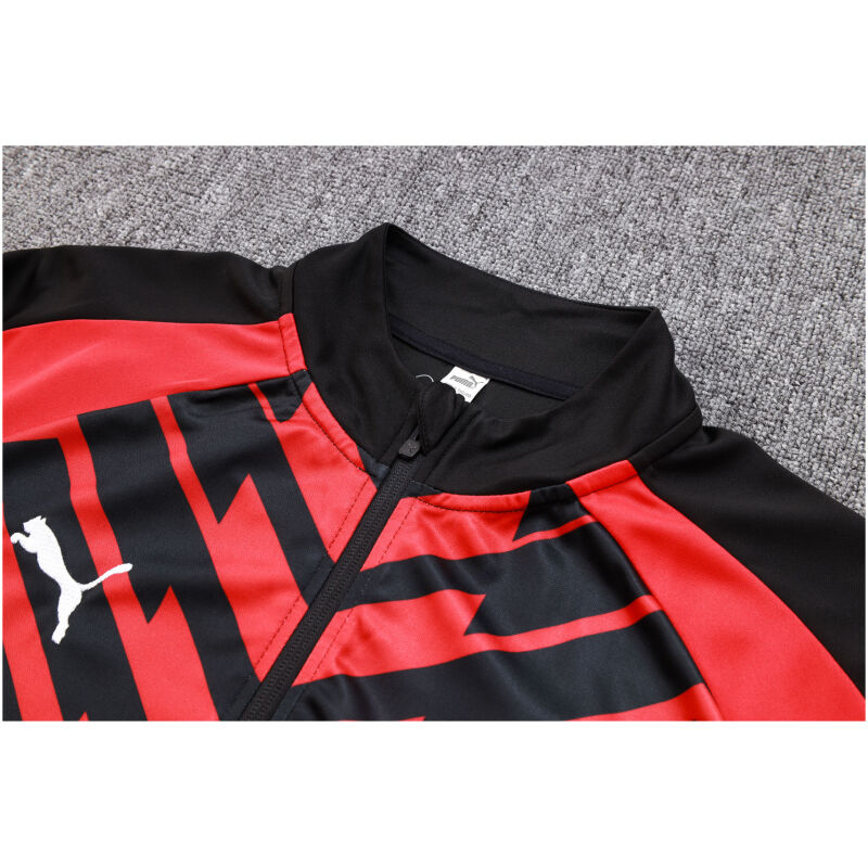 Mens AC Milan Training Suit Red – Black 2023/24