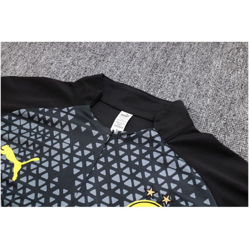 Mens Borussia Dortmund Training Suit Black Pattern 2023/24