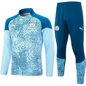 Mens Manchester City Training Suit Blue Diamonds 2023/24
