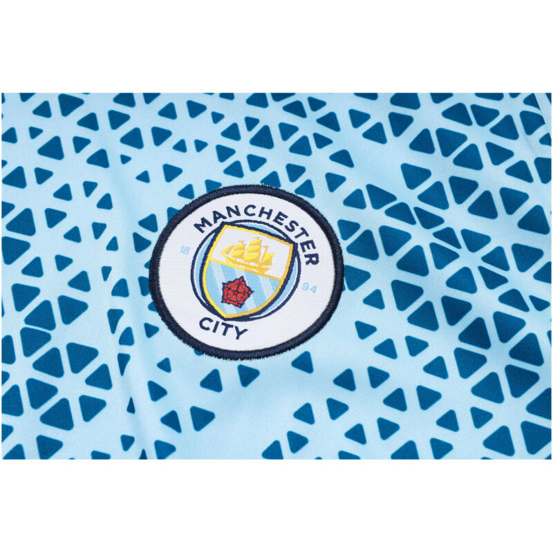 Mens Manchester City Short Training Suit Light Blue 2023/24