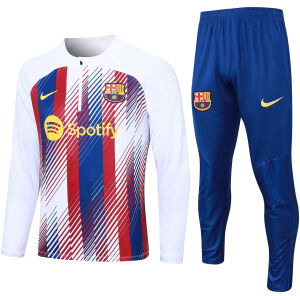Mens Barcelona Training Suit White 2023/24
