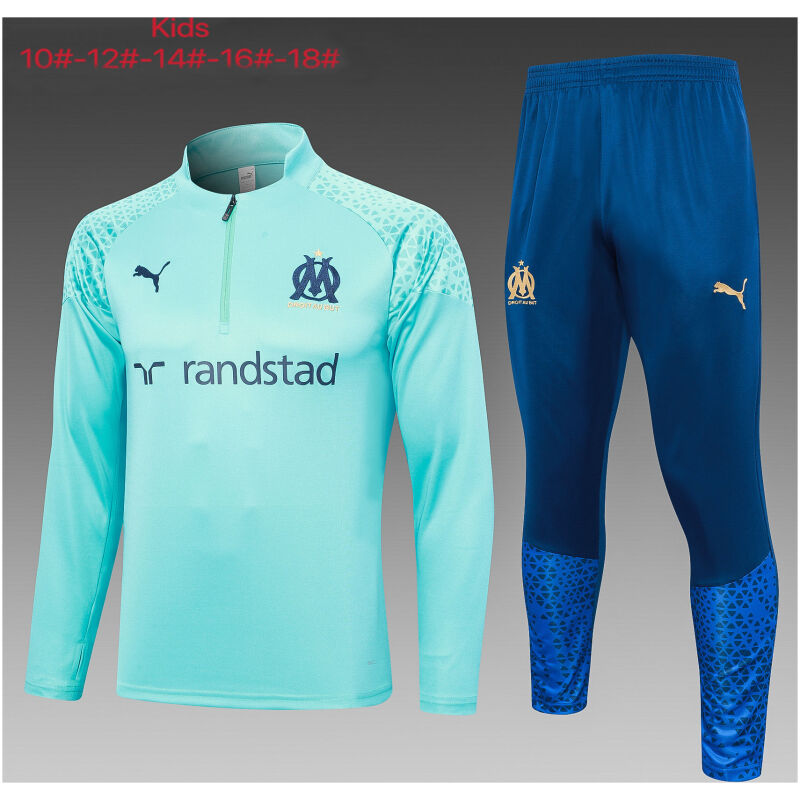 Kids Olympique Marseille Training Suit Green 2023/24