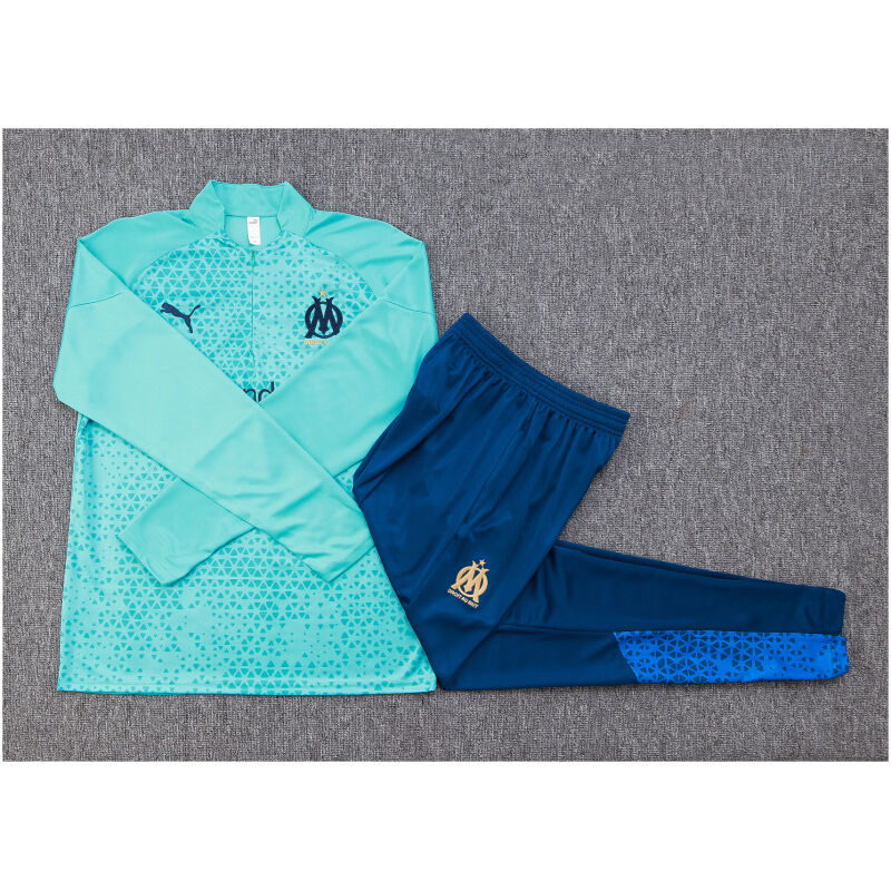Kids Olympique Marseille Training Suit Green Diamond 2023/24