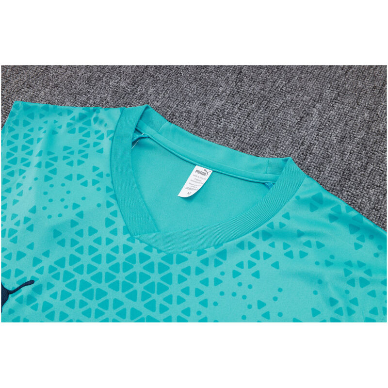 Mens Olympique Marseille Short Training Suit Green 2023/24
