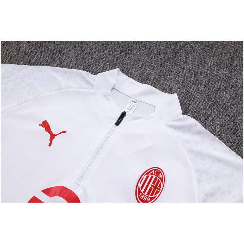 Mens AC Milan Training Suit White 2023/24
