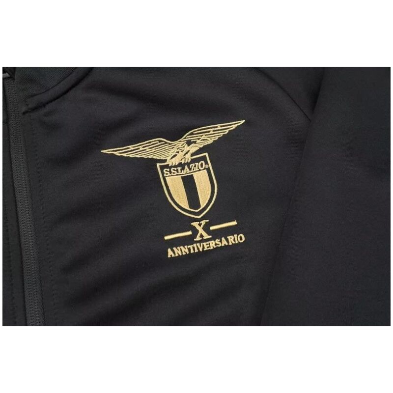 Mens S.S. Lazio Jacket + Pants Training Suit Black 2023/24