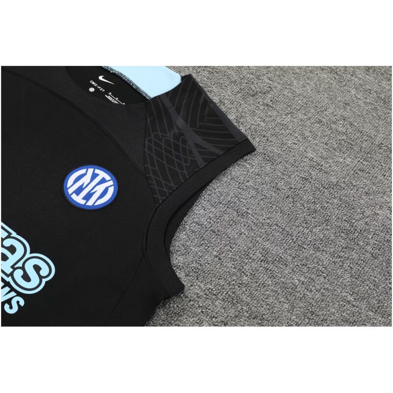 Mens Inter Milan Singlet Suit Black 2023/24