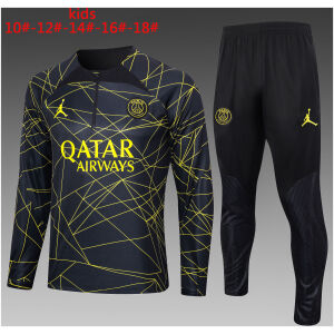 Kids PSG x JordansTraining Suit Black 2023/24