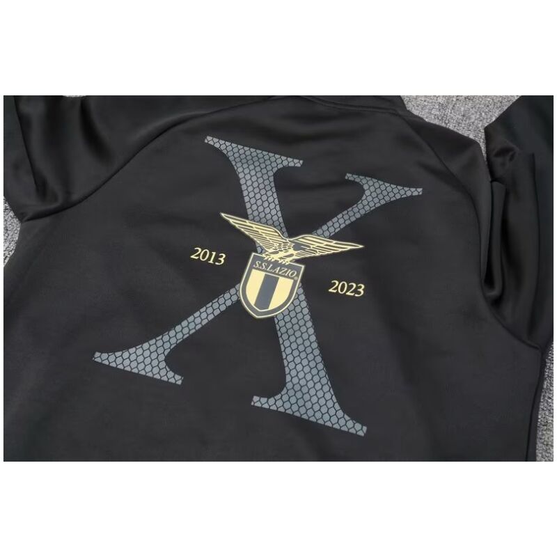 Mens S.S. Lazio Jacket + Pants Training Suit Black 2023/24