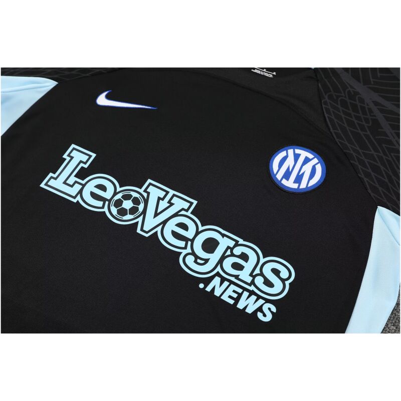 Mens Inter Milan Short Training Suit Black 2023/24