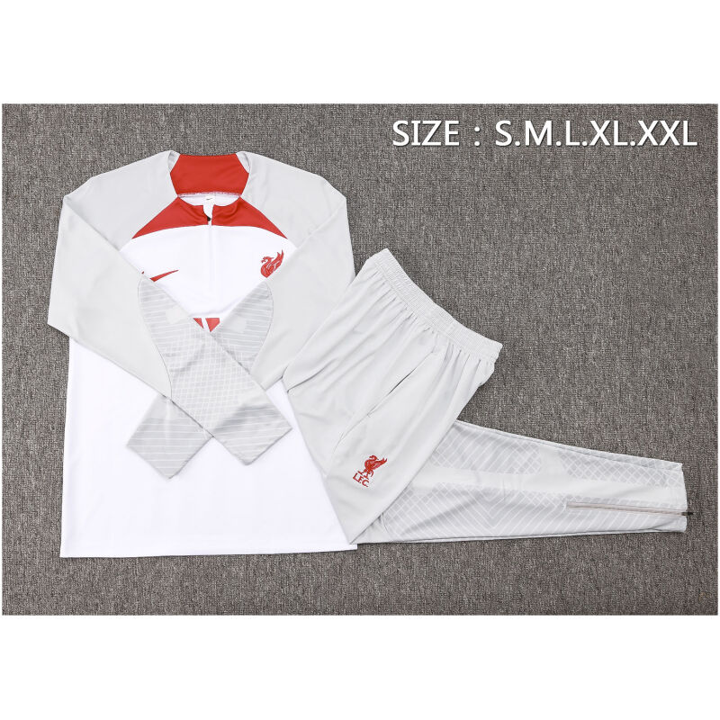 Mens Liverpool Training Suit White 2023/24