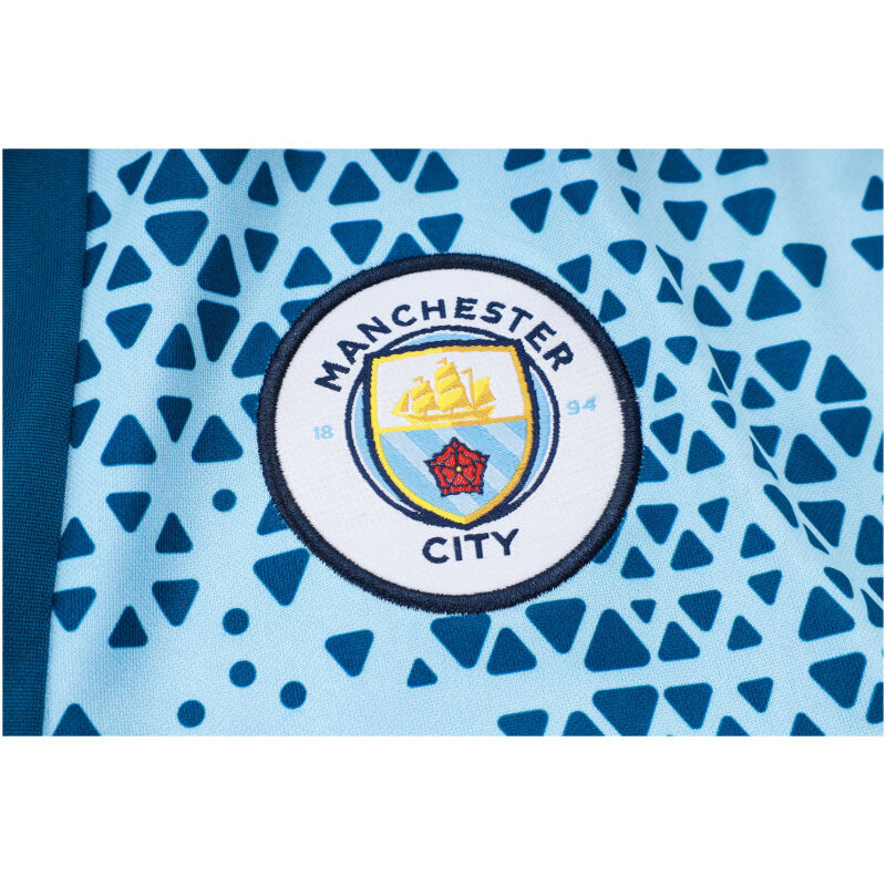 Mens Manchester City Short Training Suit Light Blue 2023/24