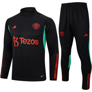 Mens Manchester United Training Suit Black 2023/24