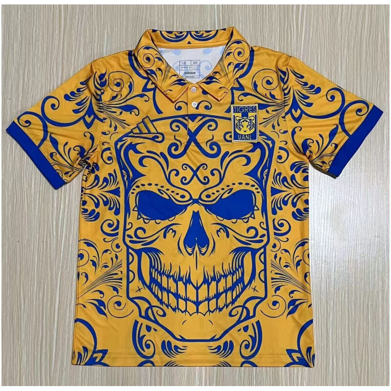 Mens Tigres UANL Special Dia De Muertos Design Polo Shirt 2023/24