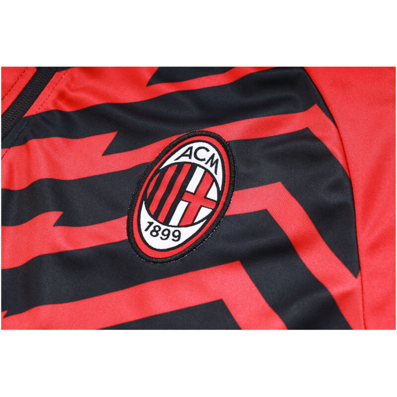 Mens AC Milan Training Suit Red – Black 2023/24
