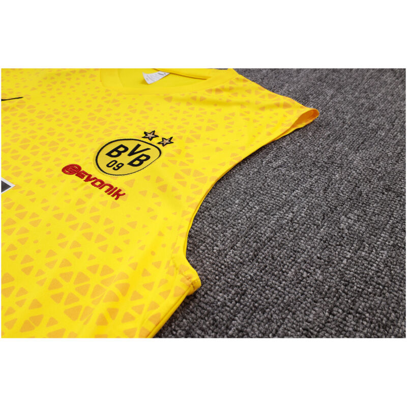 Mens Borussia Dortmund Singlet Suit Yellow 2023/24