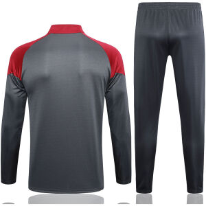 Mens Manchester City Training Suit Grey – Red 2023/24