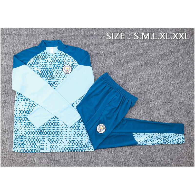 Mens Manchester City Training Suit Blue Diamonds 2023/24