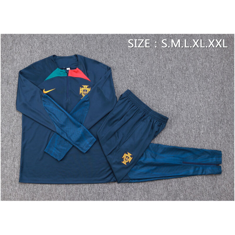 Mens Portugal Training Suit Royal Blue 2023/24