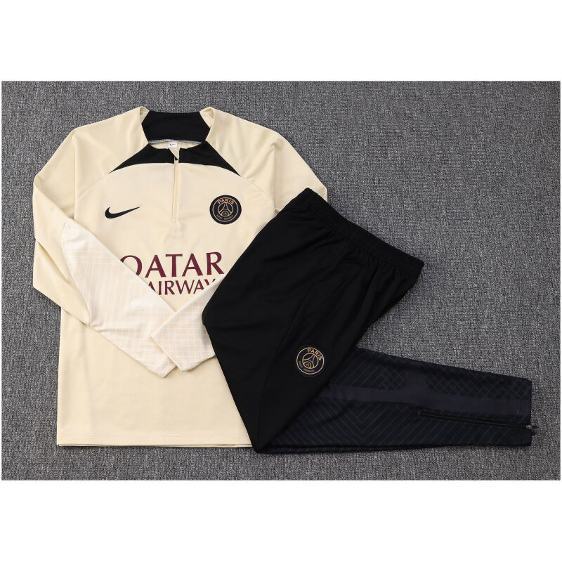 Kids PSG Training Suit Lemon Chiffon 2023/24