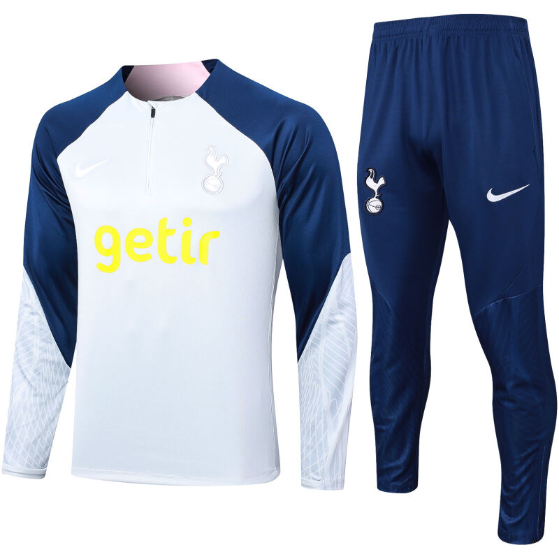 Mens Tottenham Hotspur Training Suit Light Grey 2023/24
