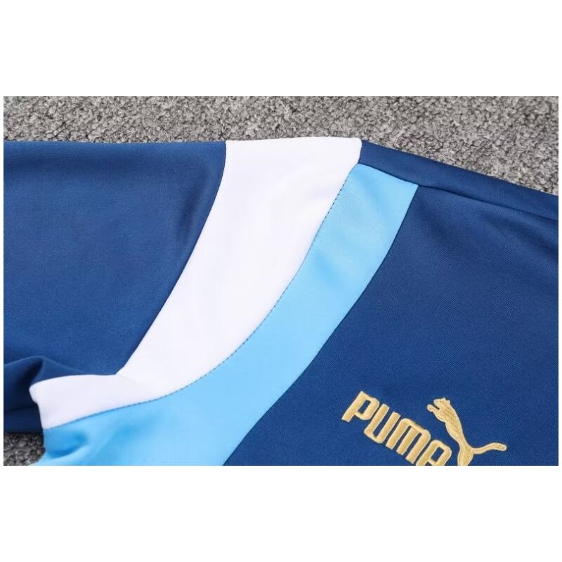 Mens Manchester City Jacket + Pants Training Suit Blue 2023/24