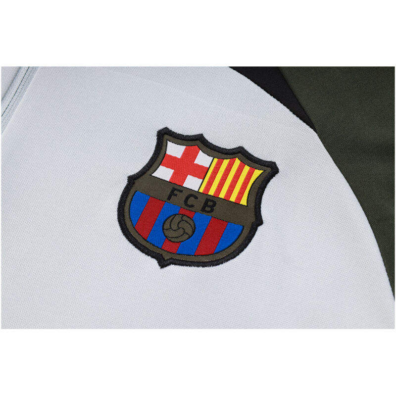 Mens Barcelona Training Suit Light Grey 2023/24