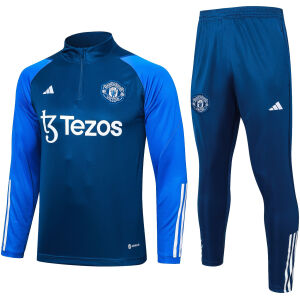 Mens Manchester United Training Suit Blue 2023/24