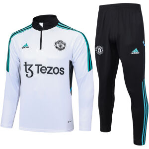 Mens Manchester United Training Suit White 2023/24