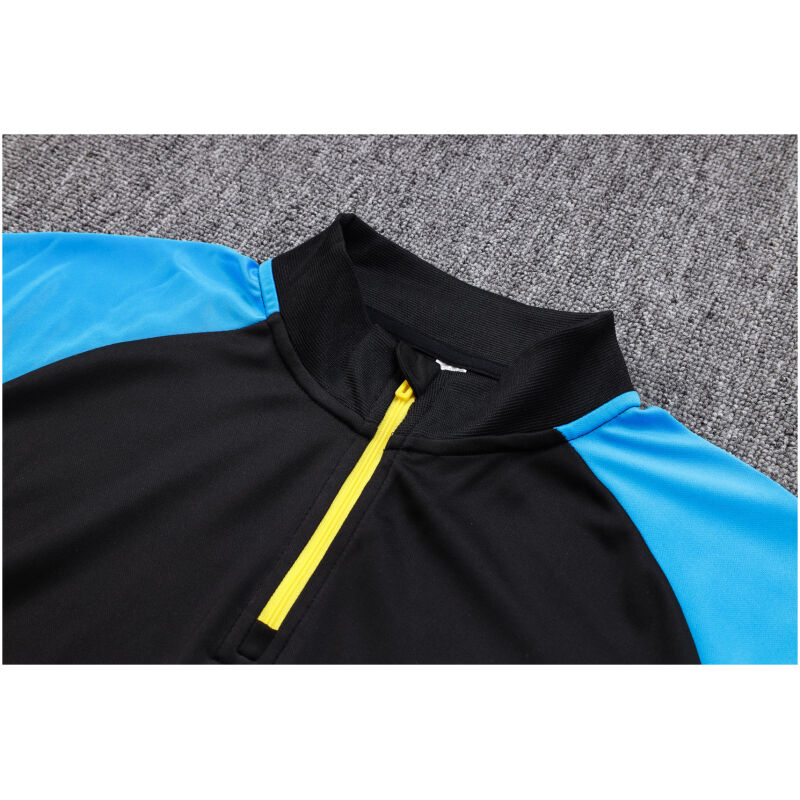 Mens Bayern Munich Training Suit Black – Blue 2023/24