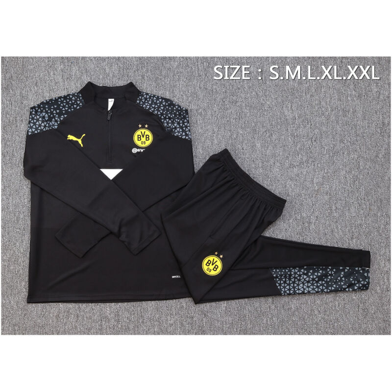Mens Borussia Dortmund Training Suit Black 2023/24