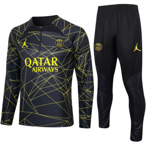 Mens PSG x Jordans Training Suit Black II 2023/24