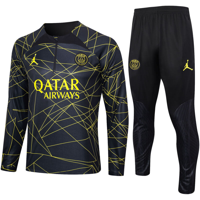 Mens PSG x Jordans Training Suit Black II 2023/24
