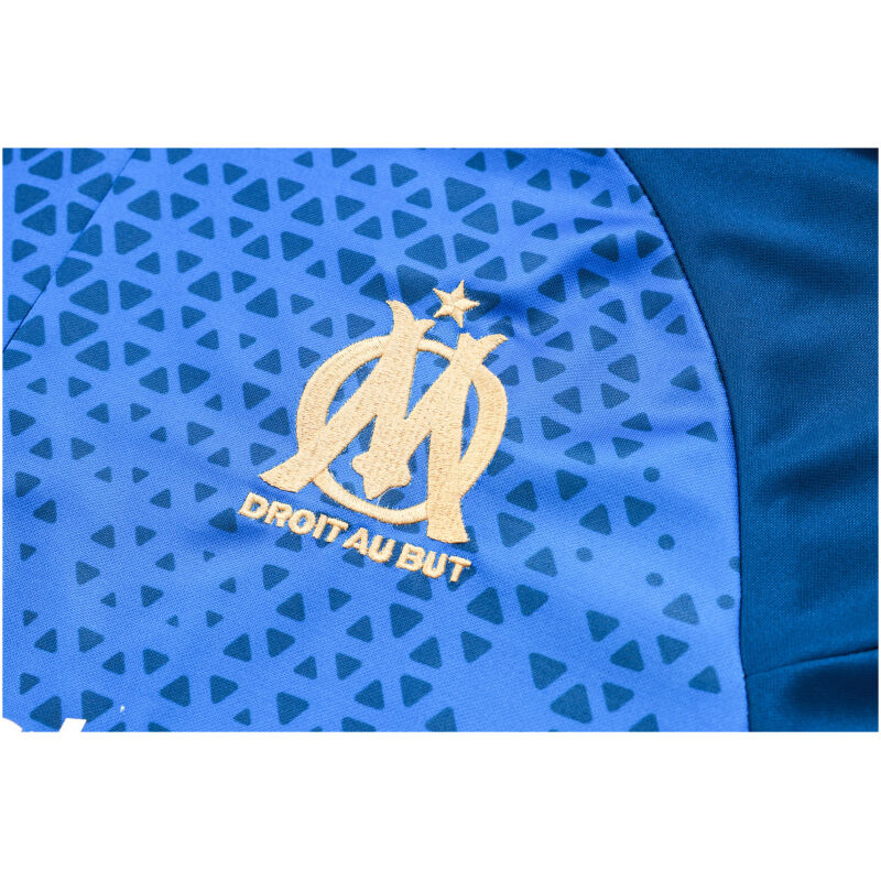 Mens Olympique Marseille Training Suit Blue Pyramids 2023/24