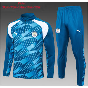 Kids Manchester City Training Suit Blue 2023/24