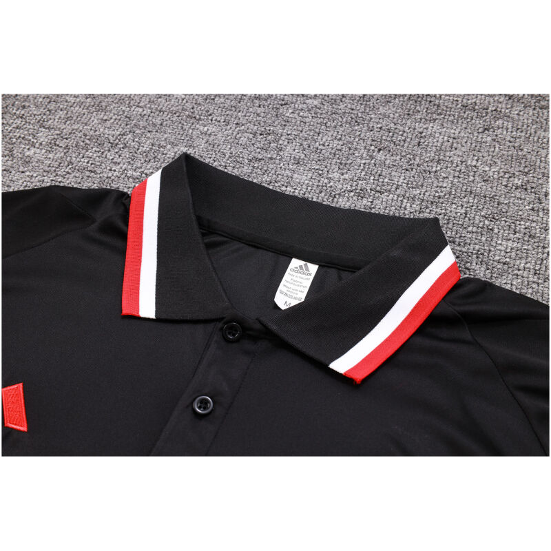 Mens Manchester United Polo Shirt Black 2023/24
