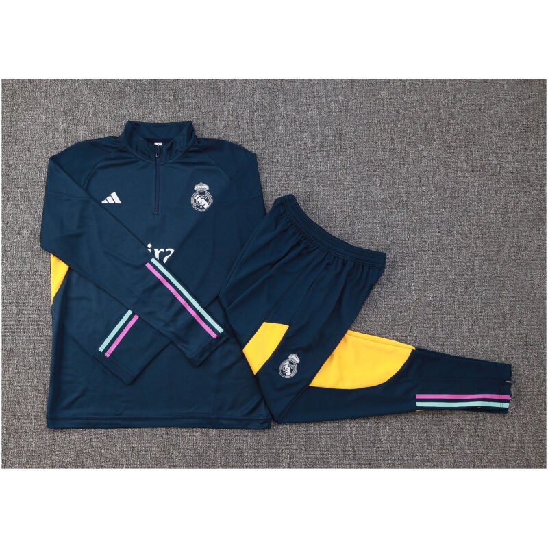Kids Real Madrid Training Suit Royal Blue 2023/24
