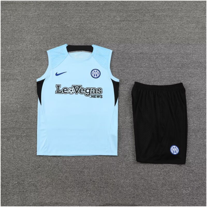Herren Inter Mailand Singlet Anzug Hellblau 2023/24