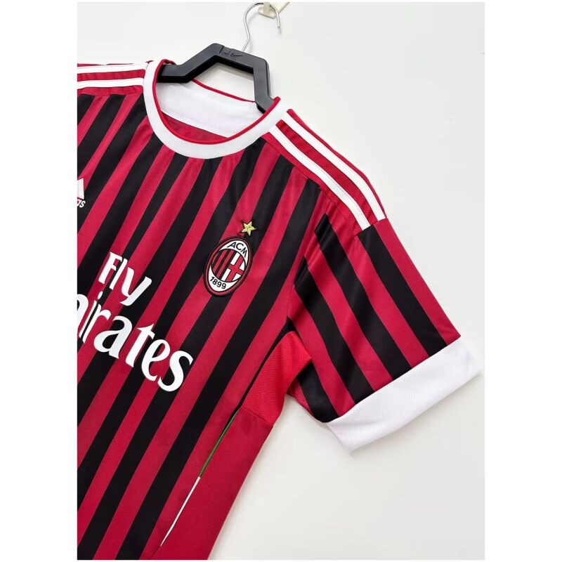 Mens AC Milan Retro Home Jersey 2011/12