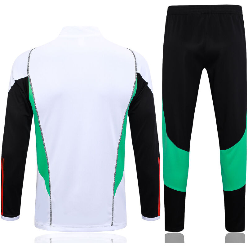 Mens Manchester United Training Suit White – Black 2023/24