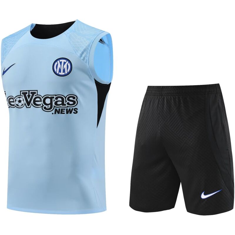 Herren Inter Mailand Singlet Anzug Hellblau 2023/24
