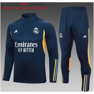 Kids Real Madrid Training Suit Royal Blue 2023/24