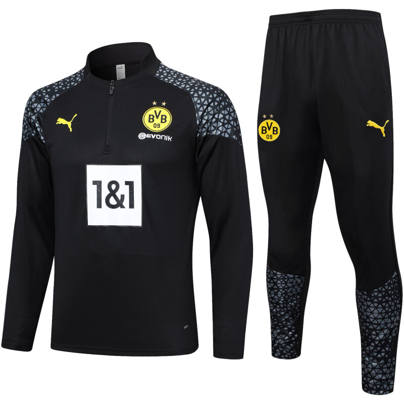 Mens Borussia Dortmund Training Suit Black 2023/24