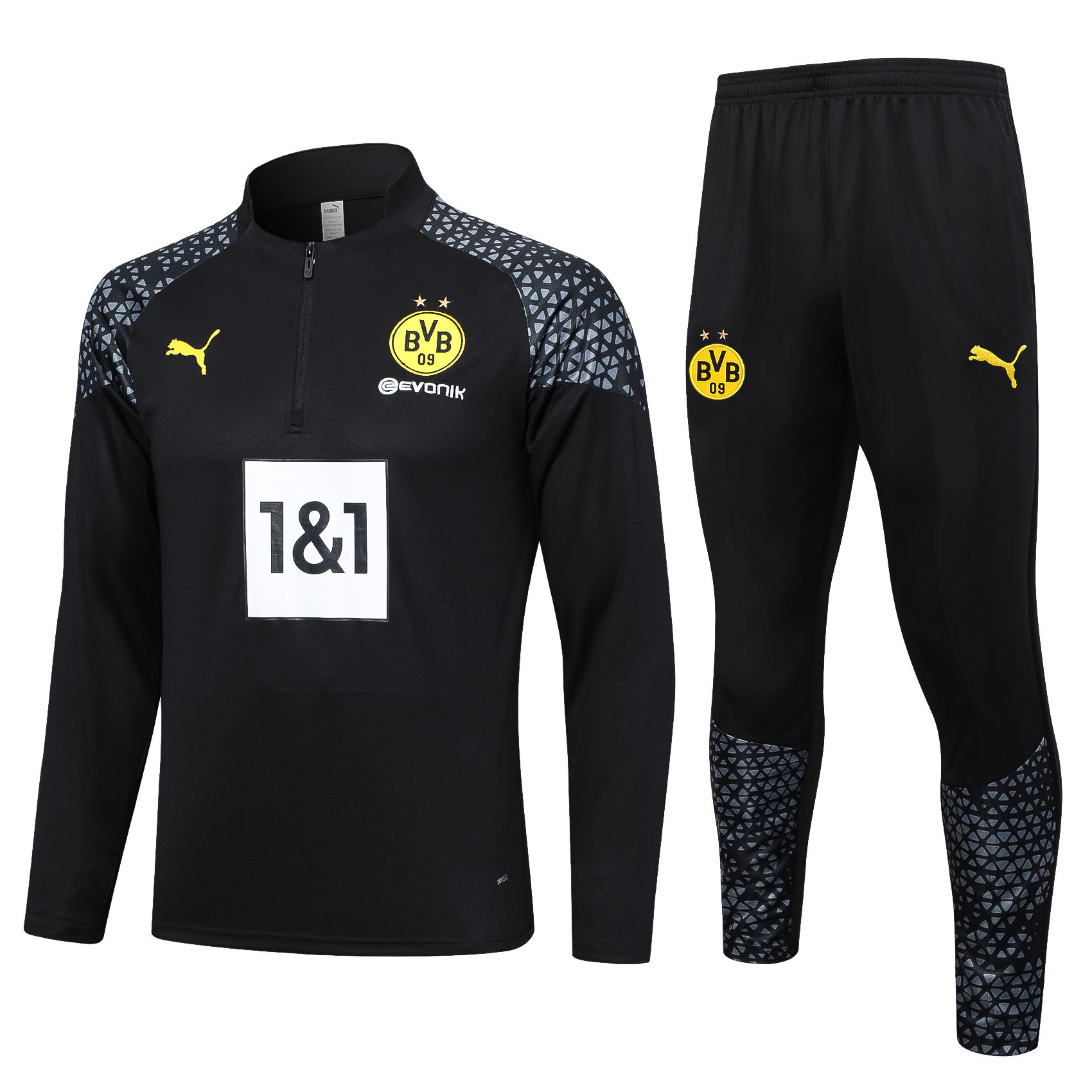 Mens Borussia Dortmund Training Suit Black 2023/24