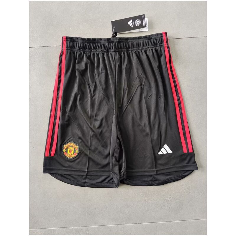 Mens Manchester United Home Black Shorts 2023/24