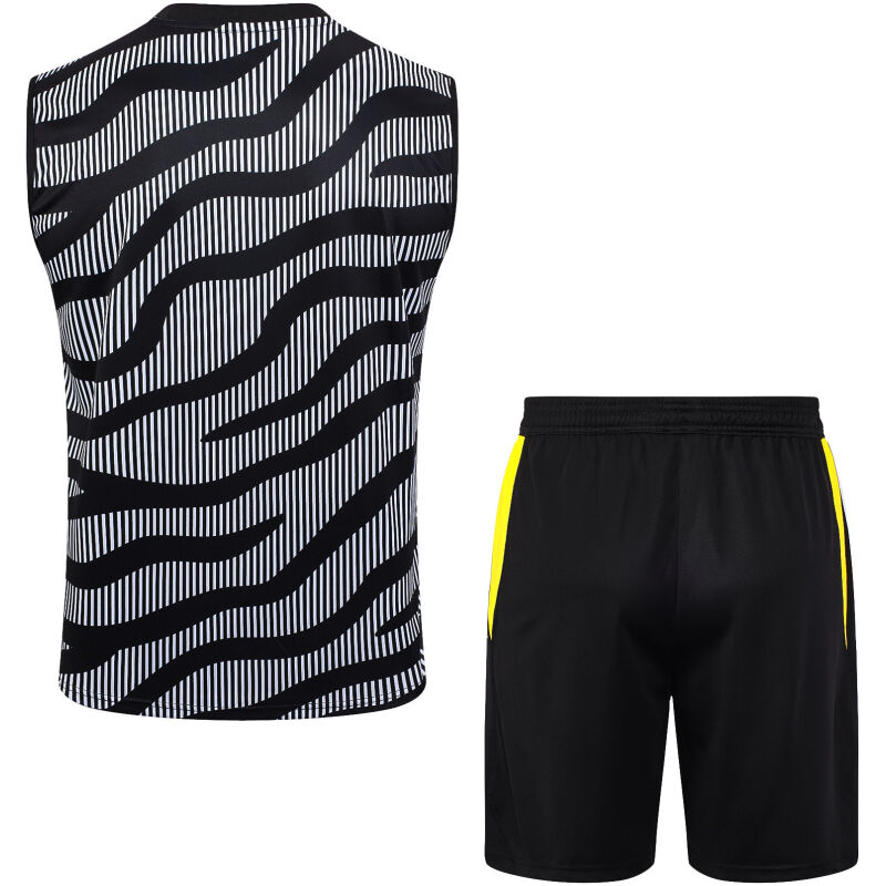 Mens Juventus Singlet Suit Grey – Black 2023/24