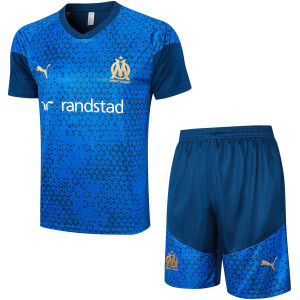 Mens Olympique Marseille Short Training Suit Blue 2023/24